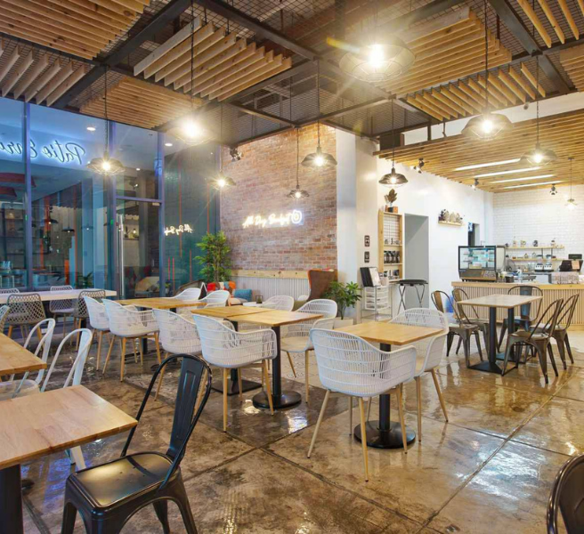 Room with Tables and Chairs