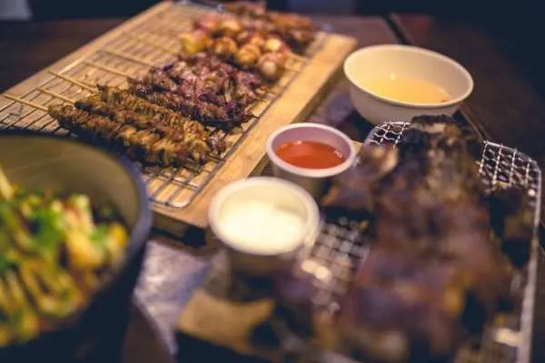 Filipino Pork Barbecue On The Table